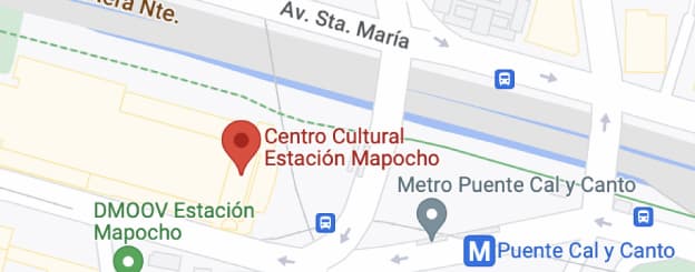Mapa de ubicación Centro Cultural Estación Mapocho